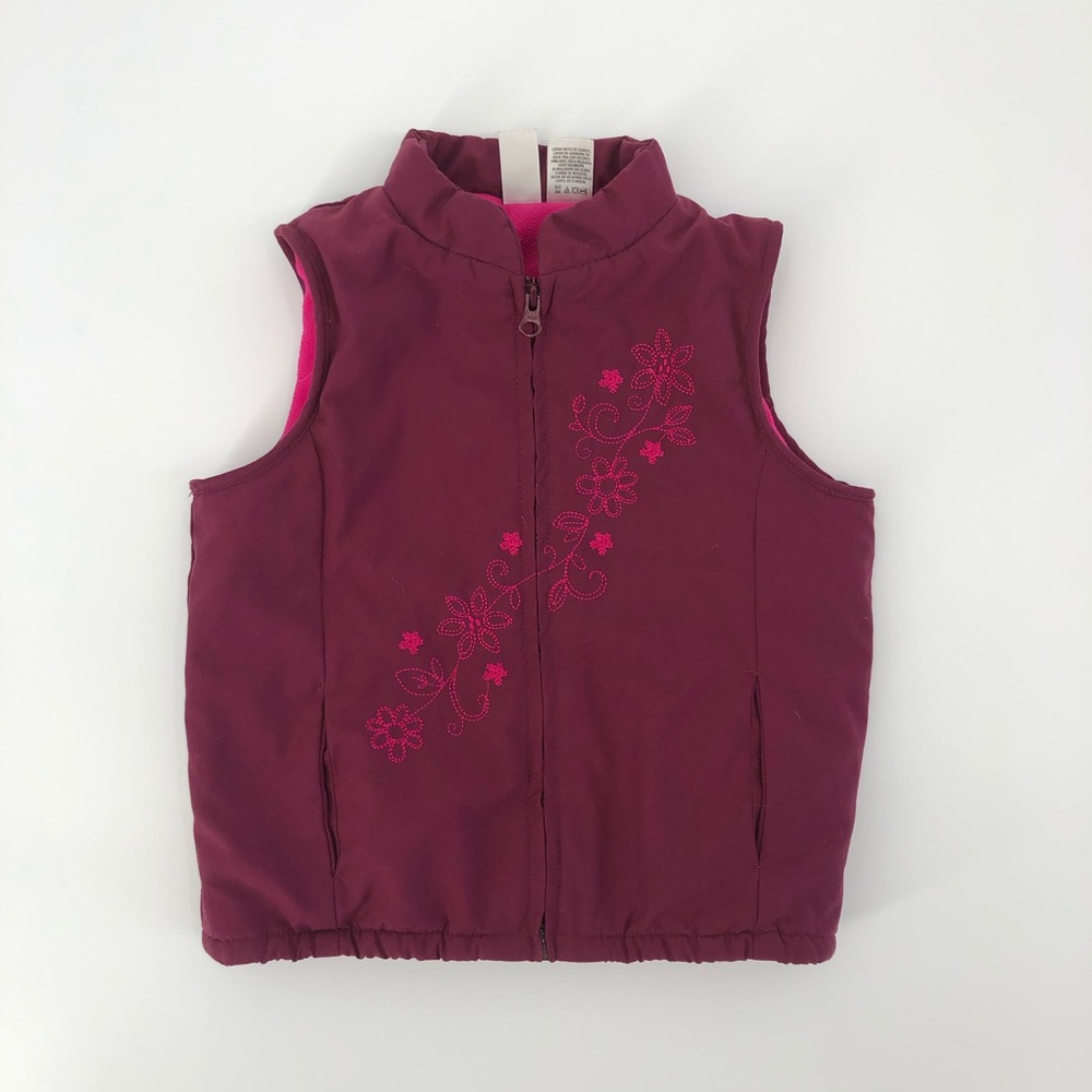 Carter’s toddler girl 3T pink berry floral vest